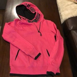 Fox pink and black hoodie small